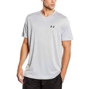 Under Armour Men's Light Gray V-Neck Tee